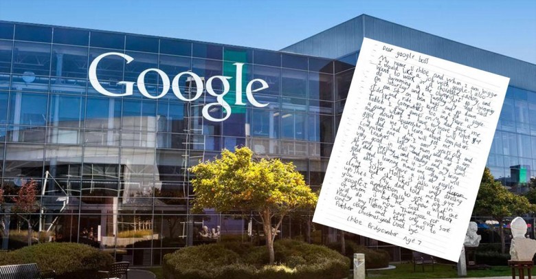 Pequeña de 7 años pidió trabajo en Google ¡Y el CEO le contestó!