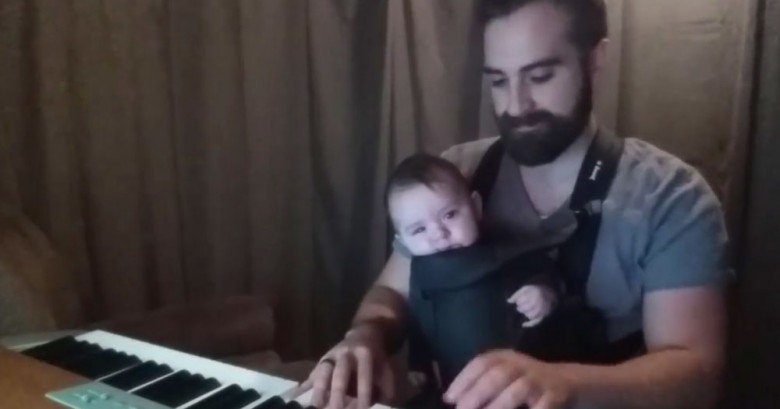 Este papá hace dormir a su bebé en 6 segundos