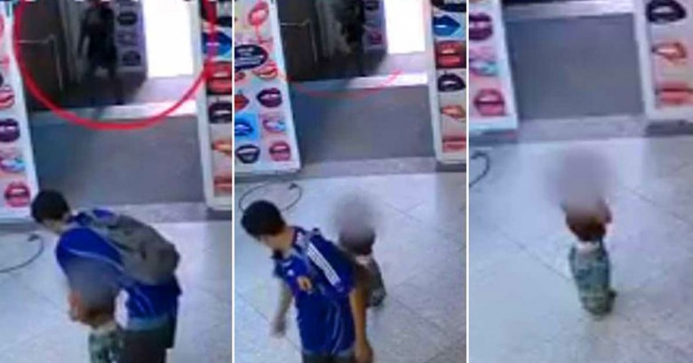 Una pareja abandonó a un niño en un centro comercial. Este video del momento te romperá el corazón