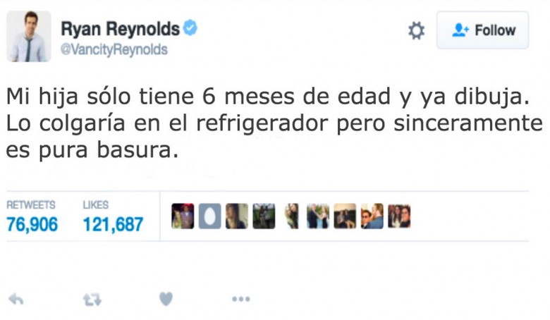 Los divertidos tuits honestos de Ryan Reynolds sobre su hija son mejores que Deadpool