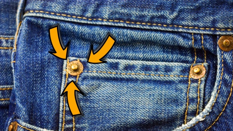 Sabias el porque de estos pequeños remaches en tus jeans?