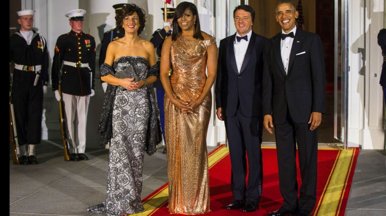 Esta es la historia detras del vestido que lució Michelle Obama en la cena de despedida