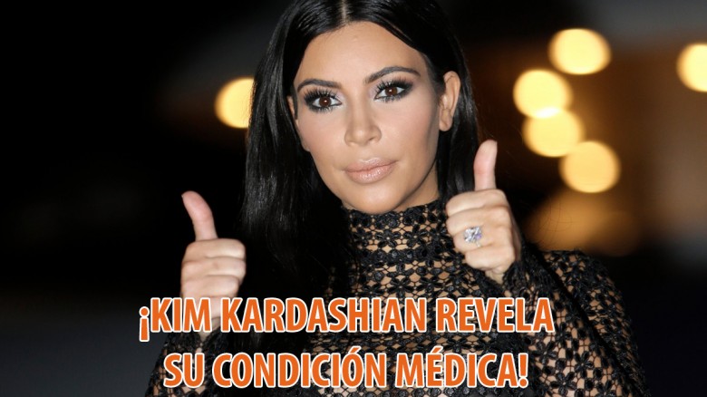 Kim Kardashian revela su condición dérmica.