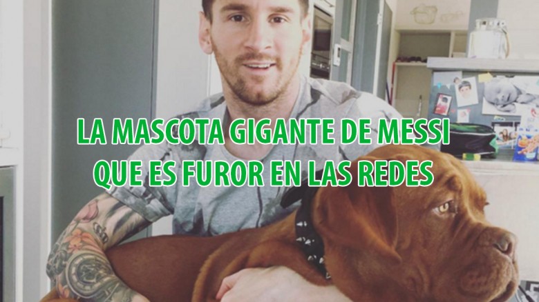 La mascota gigante de Messi se hizo viral en las redes