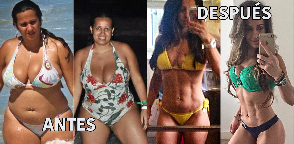 Esta mujer logró una impactante transformación física. Su ...